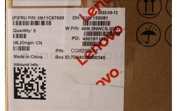 Lenovo 5M11C87699 C-Cover with keyboard, Slovenian, Black, UK