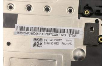 Lenovo 5M11C88805 C-Cover with keyboard,Slovenian,Black,Backlight