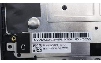 Lenovo 5M11C88809 C-Abdeckung mit Tastatur, Portugiesisch, schwarz, Hintergrundbeleuchtung
