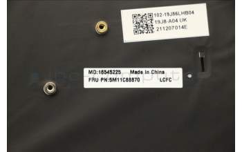 Lenovo 5M11C88870 Interne Tastatur, Ungarisch, schwarz, Hintergrundbeleuchtung