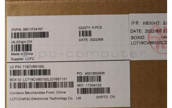 Lenovo 5M11F24167 MECH_ASM FRU KB w/Cc POR(Lit)FPR UK BK