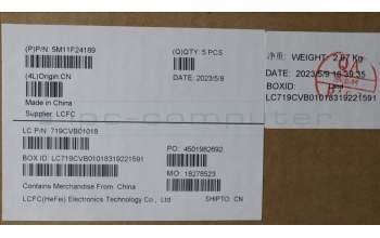 Lenovo 5M11F24189 MECH_ASM FRU KB w/Cc SPA(Tra)UK BK