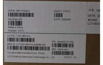 Lenovo 5M11F24201 MECH_ASM FRU KB w/Cc IND ENG(Tra)US BK