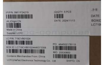 Lenovo 5M11F24219 MECH_ASM FRU KB w/Cc UKE(Tra)UK BK