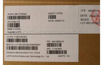 Lenovo 5M11F25322 MECH_ASM KBD CCV ENG (PMX) US SR