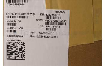 Lenovo 5M11F25554 MECH_ASM FRU C COVER YOGA WFC BK Fenrir