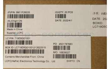 Lenovo 5M11F26035 MECH_ASM FRU T14G3_B_COVER_PC_SUB_ASSY