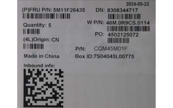 Lenovo 5M11F26435 C-Cover with keyboard, UK English, Black, WLAN, UK