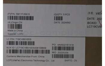 Lenovo 5M11F26615 MECH_ASM KB w/Ccvr LA SPA-LTN UK BK