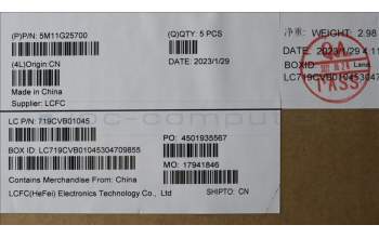 Lenovo 5M11G25700 MECH_ASM KBw/Ccvr BRL-CHY UK BK