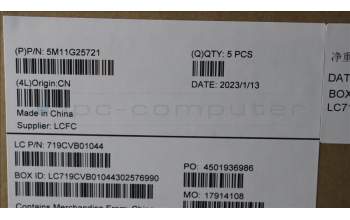 Lenovo 5M11G25721 MECH_ASM KBw/Ccvr FRA/ENG-TSG UK BK