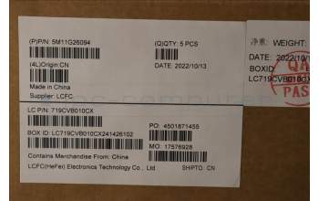 Lenovo 5M11G26094 MECH_ASM KBw/Ccvr TC BKLT-CHY US BK