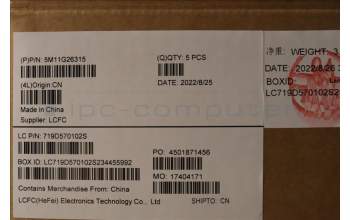 Lenovo 5M11G26315 MECH_ASM KB w/Ccv ENG PMX FPR US SR