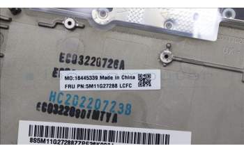 Lenovo 5M11G27288 MECH_ASM KB CCov ITA BKLT Sunrex BK