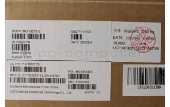 Lenovo 5M11G27312 MECH_ASM KB CCov LA SPA BKLT Sunrex BK