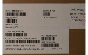 Lenovo 5M11G27376 MECH_ASM KB CCov THAI BKLT Chicon BK