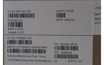 Lenovo 5M11G27392 MECH_ASM KB CCov UKR BKLT Chicon BK