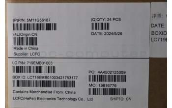Lenovo 5M11G56187 CS22 3+2bCPLC,Medium,Glass-Mylar+Synaptics PCB,Black,SOVP&MP,NFC,Sunrex