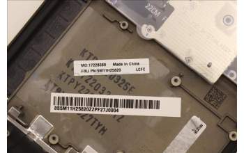 Lenovo 5M11H25820 C-Cover with keyboard, Arabic, Black, Backlight, WWAN, US