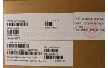 Lenovo 5M11H25968 MECH_ASM KB CCov KOR BKLT Sunrex WW BK