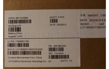 Lenovo 5M11H25984 MECH_ASM KB CCov NOR BKLT Sunrex WW BK