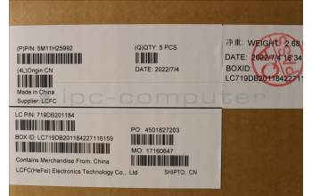 Lenovo 5M11H25992 MECH_ASM KB CCov NORDIC BKLT Sunre WW BK