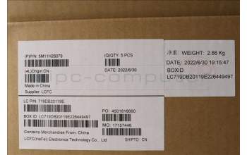 Lenovo 5M11H26079 MECH_ASM KBD C-Cov UKE BKLT Sunrex WW BK