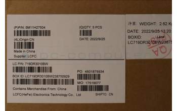 Lenovo 5M11H27504 MECH_ASM KBD Cc SWE/FIN BKLT(CHY) UK BK