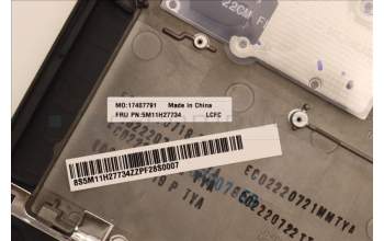 Lenovo 5M11H27734 MECH_ASM KBD Cc SLV BKLT(CHY) UK WWBK