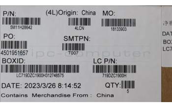 Lenovo 5M11H28642 MECH_ASM Bottom mesh Assy