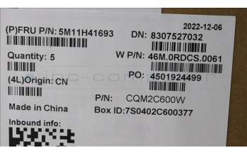 Lenovo 5M11H41693 MECH_ASM WLAN C-Cvr+SWE/FIN KB ASM,CHY