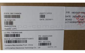 Lenovo 5M11H44424 MECH_ASM GRP KBD BZL,THAI,WW,DB,SUN