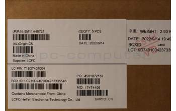 Lenovo 5M11H45727 MECH_ASM KBD BZL,WL,GY,CHY,LA SPA