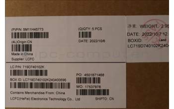 Lenovo 5M11H45773 MECH_ASM KBD BZL,WW,GY,CHY,GRE