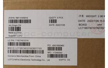 Lenovo 5M11H45816 MECH_ASM KBD BZL,WL,GY,SRX,POR