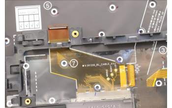 Lenovo 5M11H45816 MECH_ASM KBD BZL,WL,GY,SRX,POR