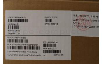 Lenovo 5M11H45875 MECH_ASM KBD BZL,WL,GY,SRX,GER