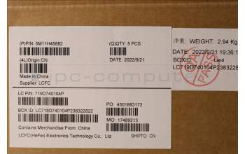 Lenovo 5M11H45882 MECH_ASM KBD BZL,WW,GY,SRX,SWS