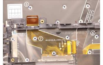 Lenovo 5M11H45882 MECH_ASM KBD BZL,WW,GY,SRX,SWS