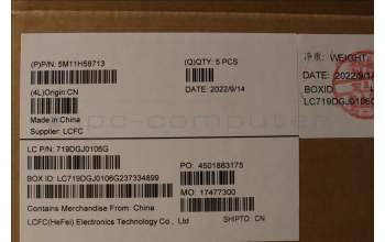 Lenovo 5M11H58713 C-Cover with keyboard, Belgian, Black