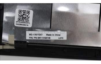 Lenovo 5M11H58746 MECH_ASM KBD CCvr RUS(PMX)US BK