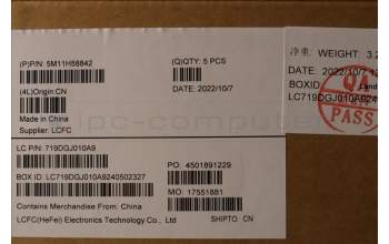 Lenovo 5M11H58842 C-Abdeckung mit Tastatur, Italienisch, Schwarz, Fingerabdruck