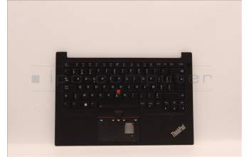 Lenovo 5M11H58923 C-Cover with keyboard, Belgian, Black, Backlight