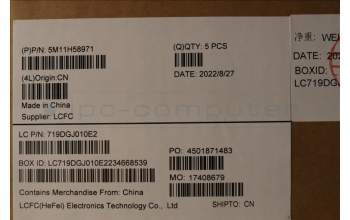 Lenovo 5M11H58971 MECH_ASM KBD CCvr SWS BKL(PMX)UK BK