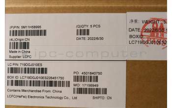 Lenovo 5M11H58995 MECH_ASM KBD CCvr THAI BKL(PMX)US BK