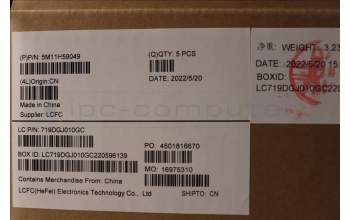 Lenovo 5M11H59049 MECH_ASM KBD CCvr HBW BKL(PMX)FPR US BK