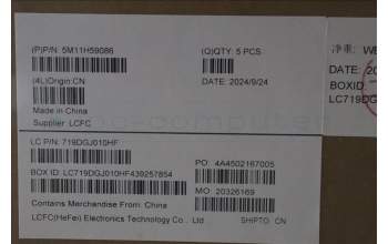 Lenovo 5M11H59086 MECH_ASM KBCVR EURO ENG BKL(TRI)FPR BK