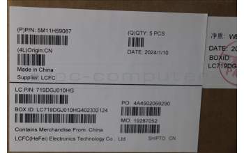 Lenovo 5M11H59087 MECH_ASM KBCVR EURO ENG BKL(SRX)FPR BK