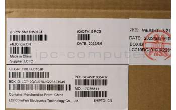 Lenovo 5M11H59124 MECH_ASM KBD CCvr ENG(PMX)US SR