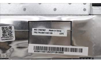 Lenovo 5M11H61120 MECH_ASM KBD CCvr FRA BKL(PMX)UK SR